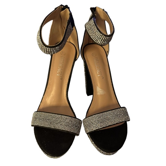 Delicacy Women Rhinestone Heels Size 7.5 - Picture 2 of 5